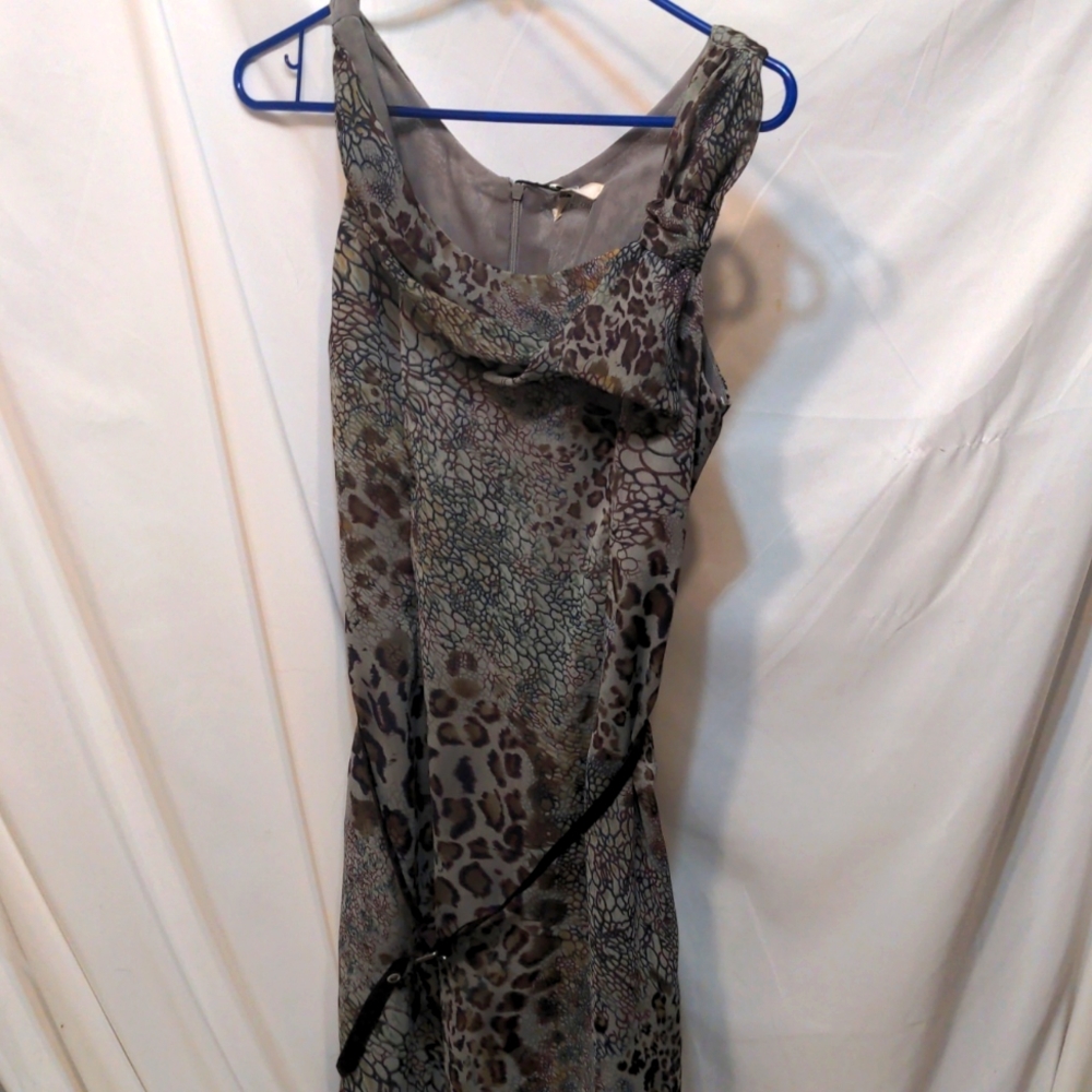 Amelia grey and purple belted dress size 6